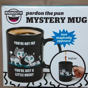 Big‎ Mouth Inc. Mystery Mug Pardon the Pun Text Magically Appears